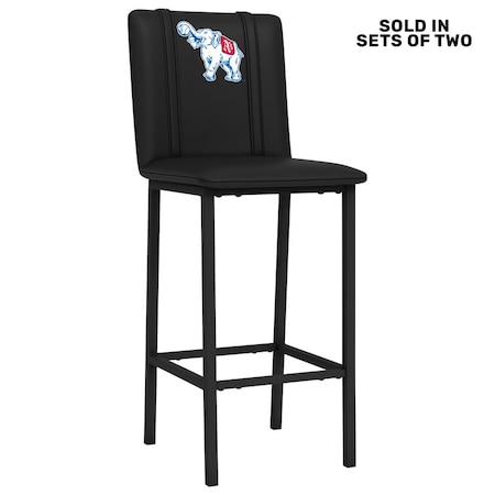 Dreamseat Bar Stool 500 with Oakland Athletics Cooperstown, 2PK XZ500BSDBLK-PSCOOP0070A